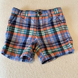 Janie and Jack Colorful Plaid Shorts